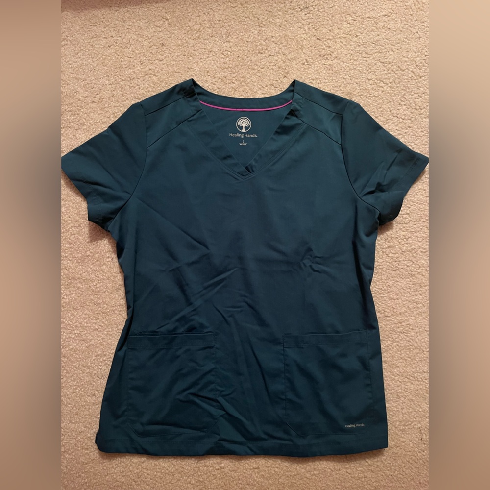 Teal Scrub Top